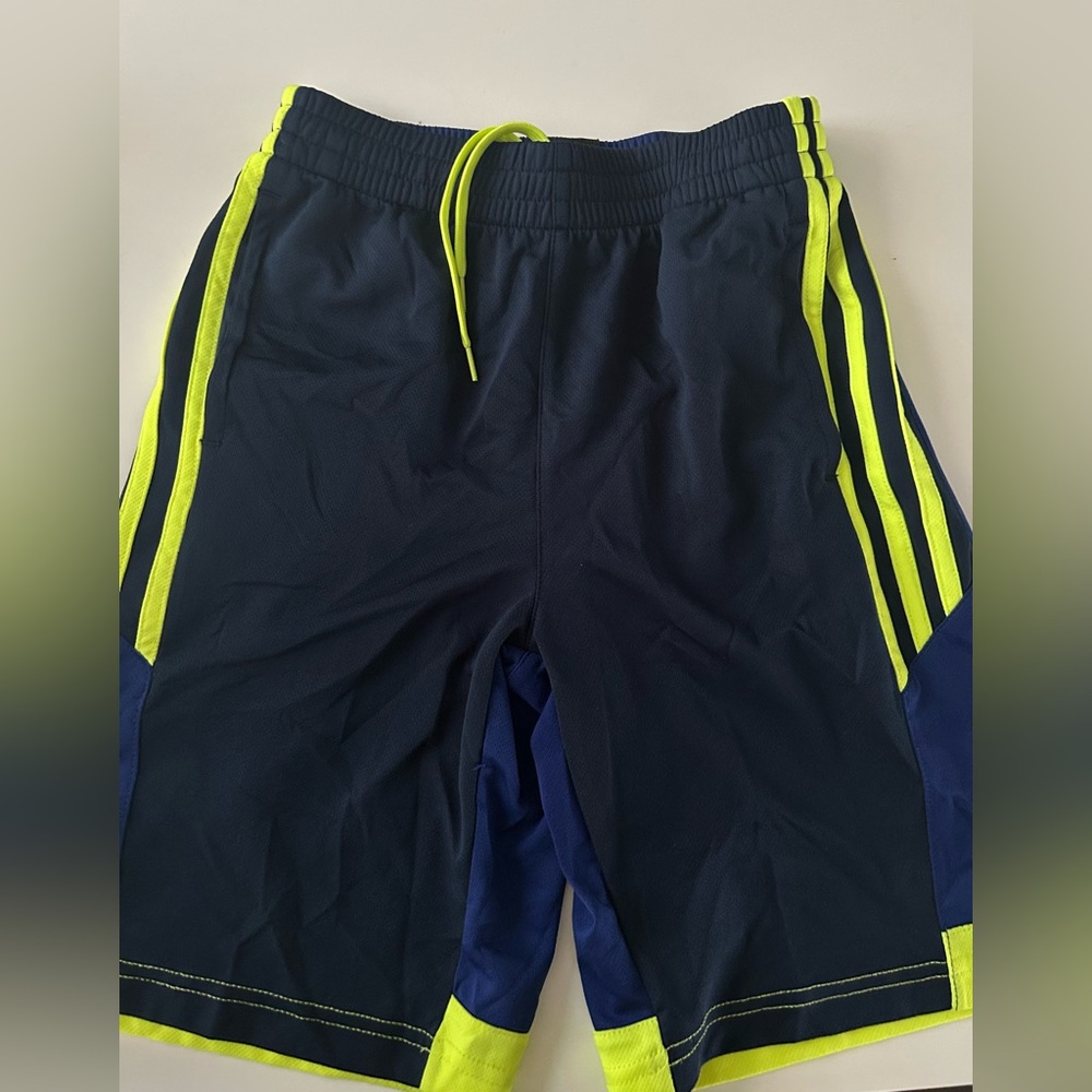 adidas Kids Navy and Neon Yellow Skorts